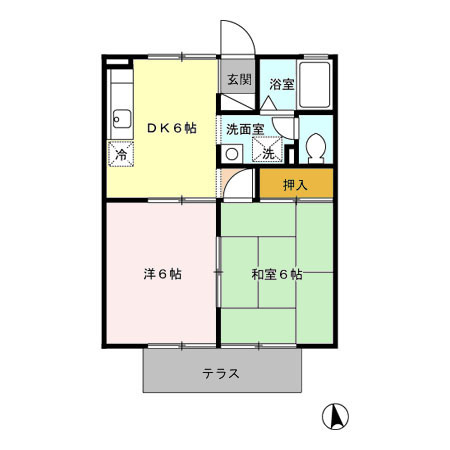 セジュールカミムラの間取り