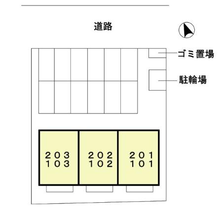 セジュールカミムラの区画図