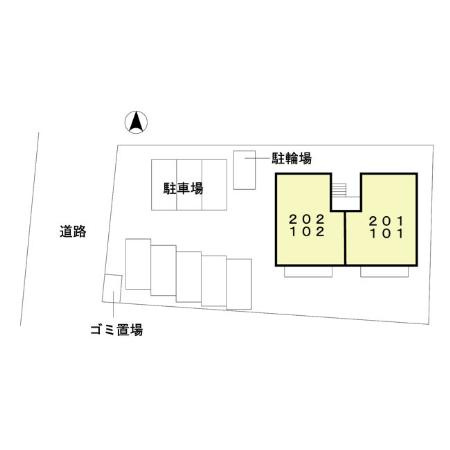 D'ｺｰﾄ都島の区画図