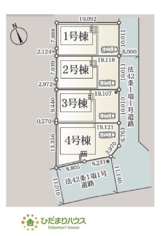 【区画図】 | ひたちなか市平磯遠原町第2　新築戸建　3号棟 | 駅が近くで通勤通学も安心