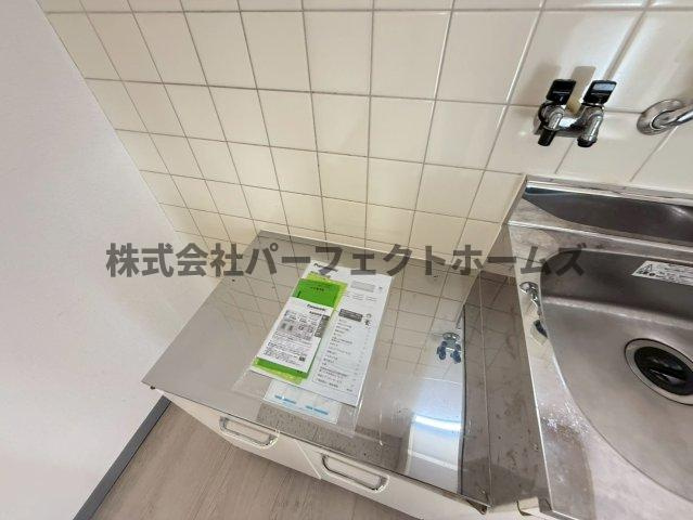 グリーンハイツのキッチン|コンパクトなキッチンで掃除もラクラク