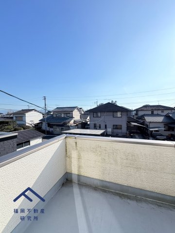 小郡市寺福童　戸建てのバルコニー