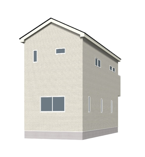 高知市中秦泉寺　新築戸建ての完成予想図|外観の完成予想図です