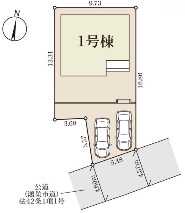 Livele Garden.S　鴻巣鎌塚の区画図|図面と現況が異なる場合、現況を優先とします。