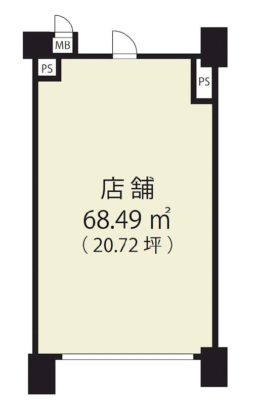 草津市野路１丁目の店舗事務所の間取り