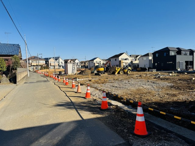 八王子市　上壱分方町　建築条件無し売地　第２期の前面道路含む現地写真|～5ｍ道路に面しています～