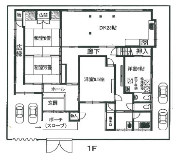 守山市吉身３丁目の店舗事務所の間取り|1階