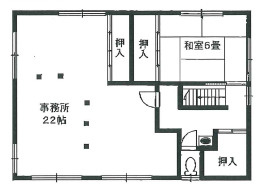 守山市吉身３丁目の店舗事務所の間取り|2階
