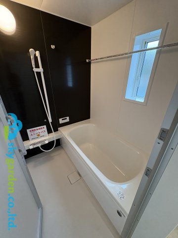 藤沢市片瀬第14　新築戸建　全3棟1号棟の浴室|ゆったり過ごせるお風呂です