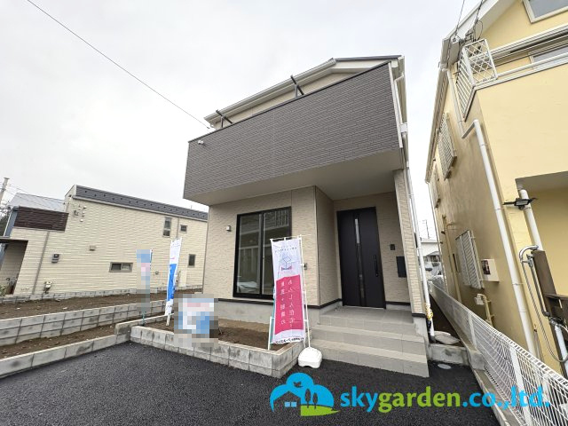 藤沢市片瀬第14　新築戸建　全3棟1号棟の外観|江ノ電沿線の新築一戸建て