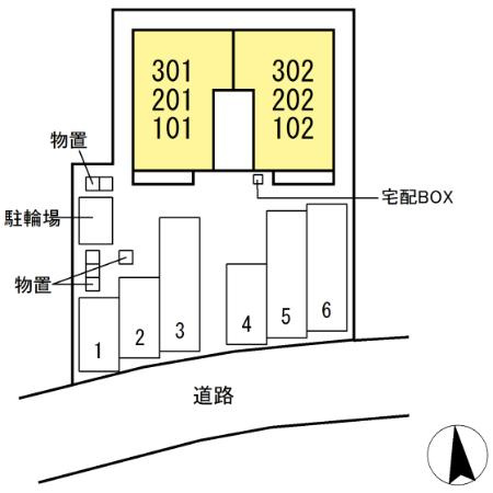 【新築】RESUA(レスア)向中野　B棟の区画図