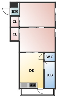【間取り】 | 駒ヶ林シーサイドハイツ