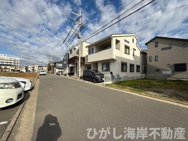 茅ヶ崎市矢畑　売地　全3区画の前面道路含む現地写真|現地外観