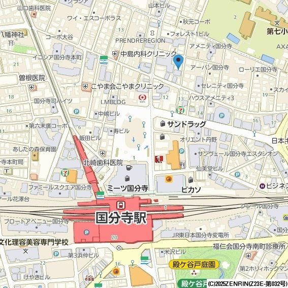 LiveFlat国分寺の地図