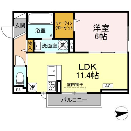 【新築】RESUA(レスア)向中野　C棟の間取り
