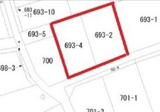【区画図】 | 川越市大袋新田　建築条件なし売地　西武新宿線『南大塚駅』徒歩10分　【大東西小学区】