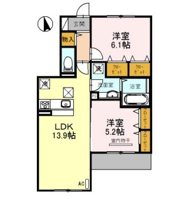 ルエスト・ラメールⅡの間取り