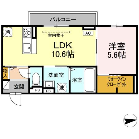 【新築】RESUA(レスア)向中野　C棟の間取り