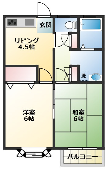 メゾン柊Ⅱの間取り