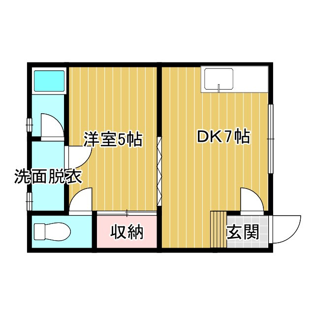 コーポはっぴいの間取り