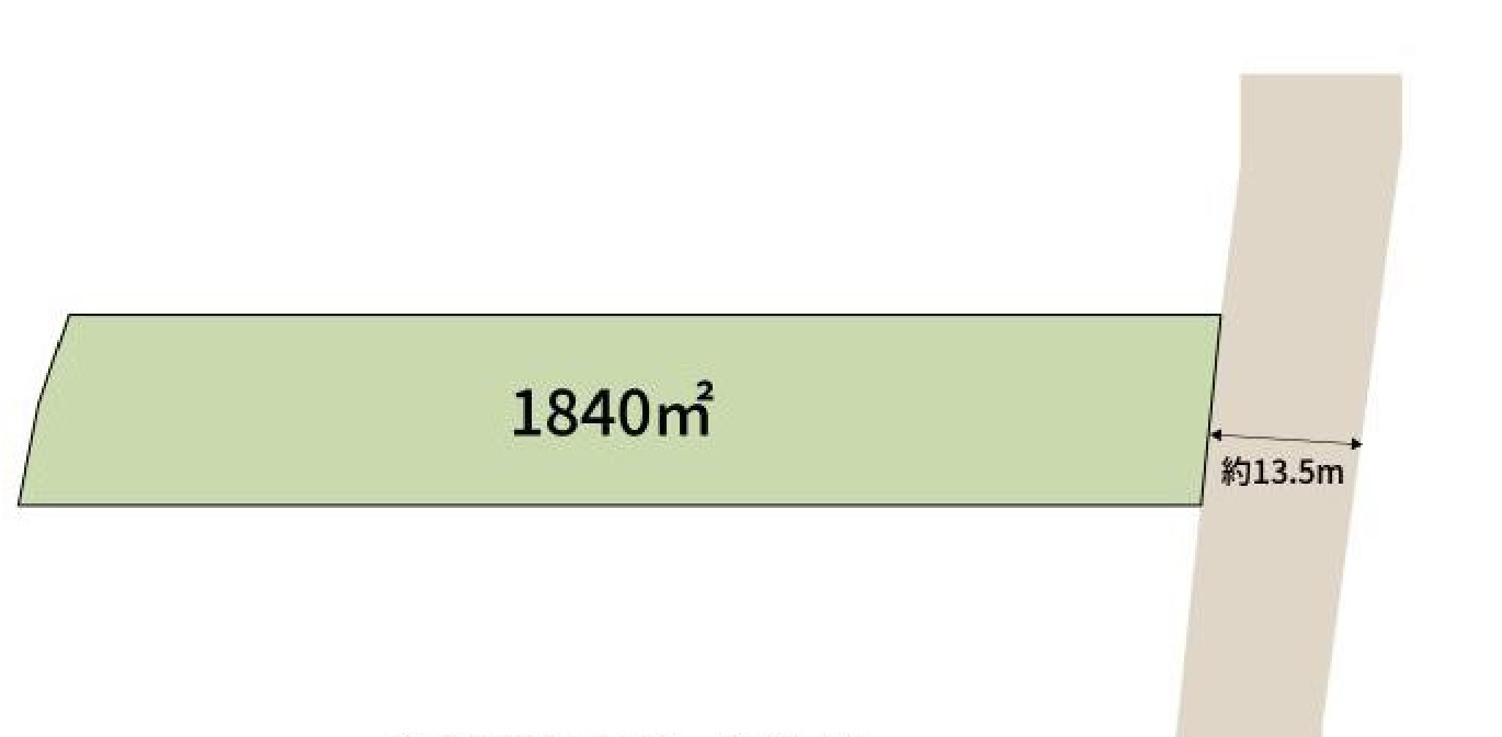事業用地　真岡市下籠谷の区画図