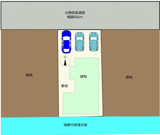 【区画図】 | 瑞穂市古橋リフォーム済みの中古住宅築37年！お車並列3台可能！最寄りの駅まで徒歩10分！ | 瑞穂市古橋リフォーム済みの中古住宅築37年！お車並列3台可能！最寄りの駅まで徒歩10分！