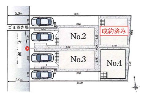 【区画図】 | 板橋区富士見町　新築戸建て　２号棟 | 3駅2沿線利用可能な便利な立地に全４棟が誕生