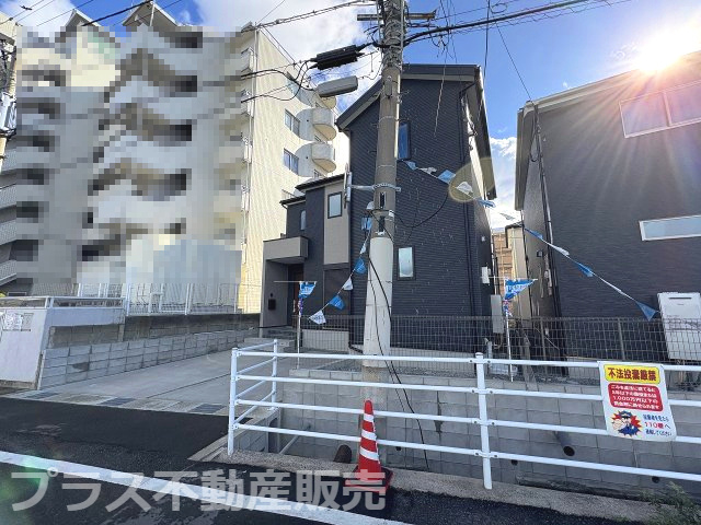 【外観】 | 福岡市東区三苫4丁目3期　1号棟（全4棟）【仲介手数料無料・0円】 | 現地写真。プラス不動産販売なら、現場の全ての棟をまとめてご見学頂けます。