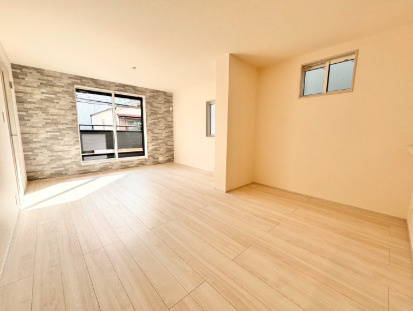 東大阪市大蓮東1丁目　新築戸建ての居間・リビング