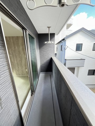 【バルコニー】 | 福岡市東区三苫4丁目3期　2号棟（全4棟）【仲介手数料無料・0円】 | 現地写真。