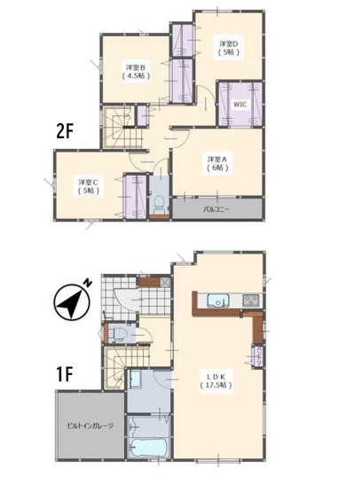 【間取り】 | 福岡市東区三苫4丁目3期　2号棟（全4棟）【仲介手数料無料・0円】 | 平日、土日祝日もお好きな日時にご見学可能です。お気軽にお問合せ下さい。