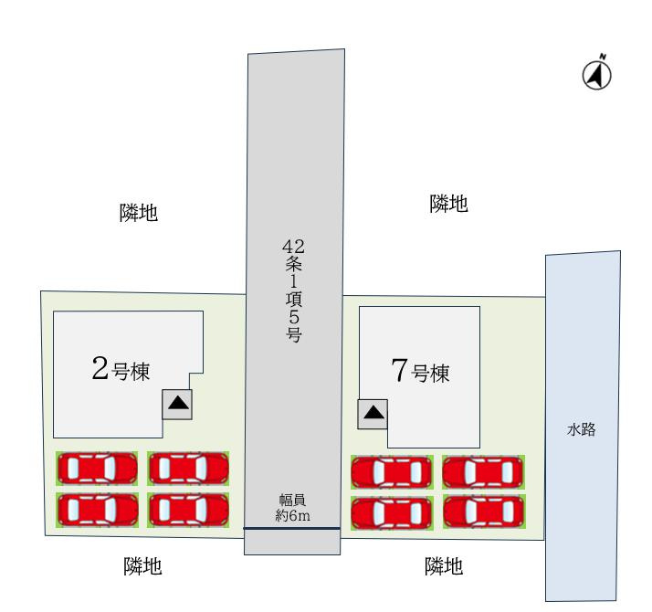 三養基郡みやき町大字白壁2期　７号棟の区画図