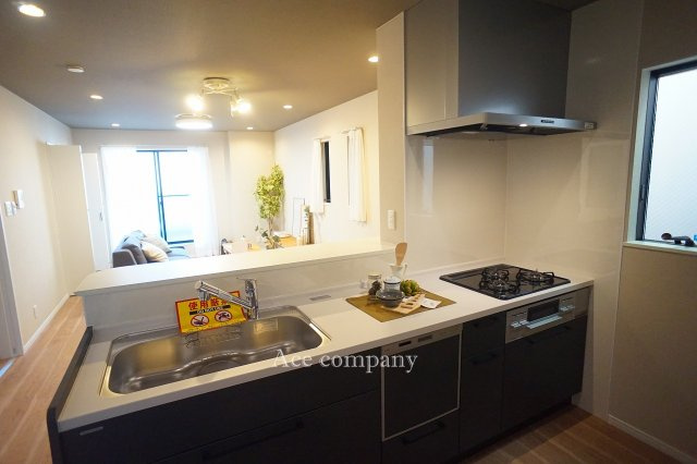 【キッチン】 | 東成区大今里南5丁目 | 食洗機付きのシステムキッチン新調です☆3口ガスコンロ☆