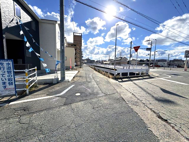 【その他】 | 福岡市東区三苫4丁目3期　4号棟（全4棟）【仲介手数料無料・0円】 | 現地写真。前面道路です。