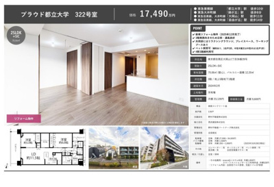 【その他】 | プラウド都立大学　仲介手数料無料＋80万円現金プレゼント中