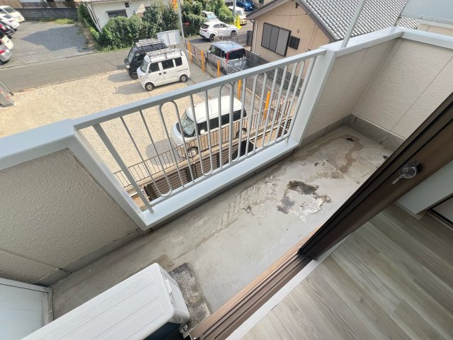 ハイツホワイトのバルコニー|バルコニー付きです