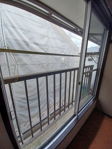 カレッジプラザのバルコニー