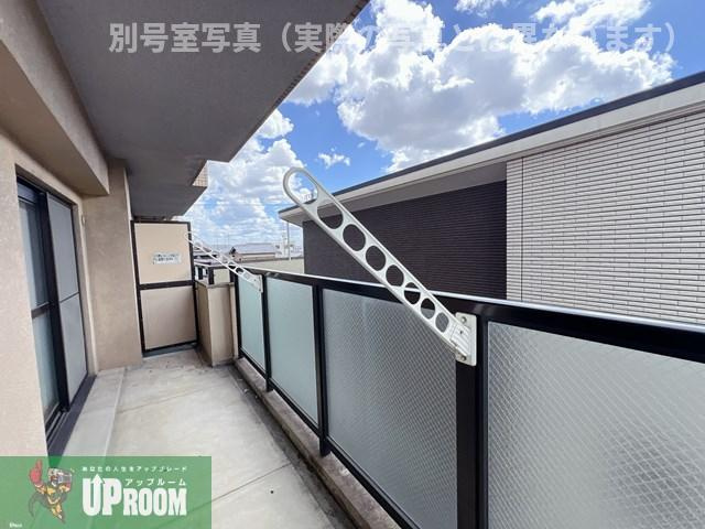 梓マンションのバルコニー