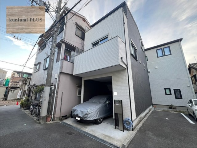 大阪市城東区中浜1丁目の前面道路含む現地写真