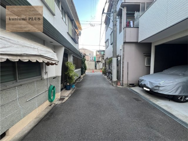 大阪市城東区中浜1丁目の前面道路含む現地写真
