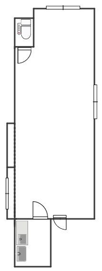 【間取り】 | 諏訪栄町マミーＰビルＢ1