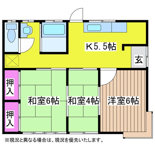 コスモス住宅の間取り