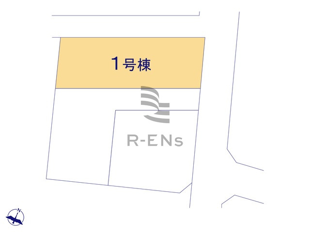 【区画図】 | 練馬区富士見台３丁目　新築戸建て　１号棟 | 保育園・幼稚園・小中学校が徒歩10分圏内で通園通学もスムーズ