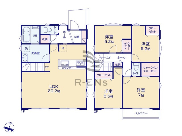 【外観】 | 練馬区富士見台３丁目　新築戸建て　２号棟 | 建築中
