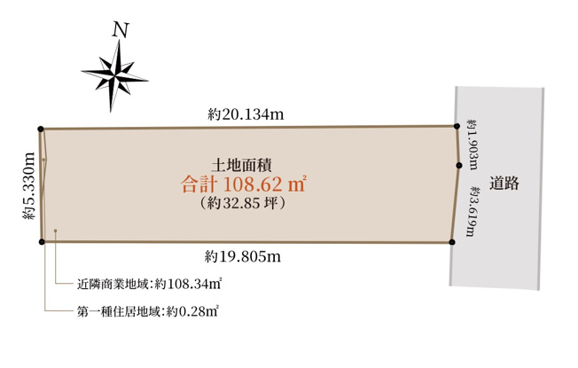【土地図】 | 品川区小山２丁目　売地！