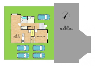 【区画図】 | 守山市今市町　中古戸建