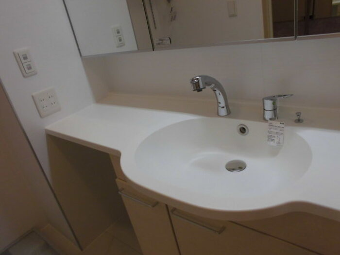 さくら館Ⅴの独立洗面台|洗面室