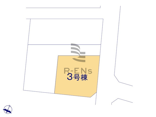 【区画図】 | 練馬区富士見台３丁目　新築戸建て　３号棟 | 保育園・幼稚園・小中学校が徒歩10分圏内で通園通学もスムーズ