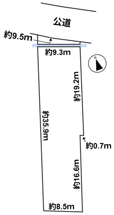 ６３８５０　山県市西深瀬土地の区画図