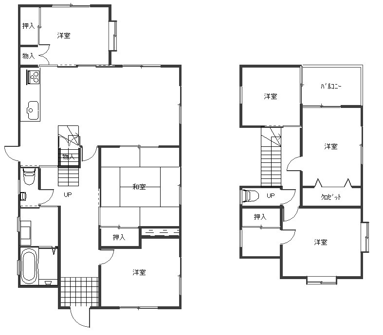みどり市笠懸町鹿中古戸建の間取り